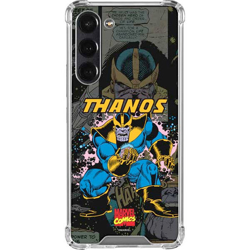 Marvel Classic Comics Thanos Galaxy S24 FE Clear Case
